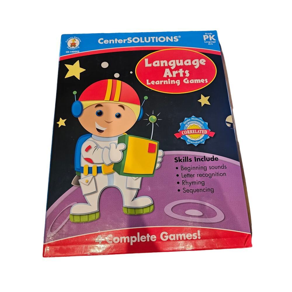 Language Arts Learning Games Pk pre owned, complete reading skills pre k - Picture 2 of 6